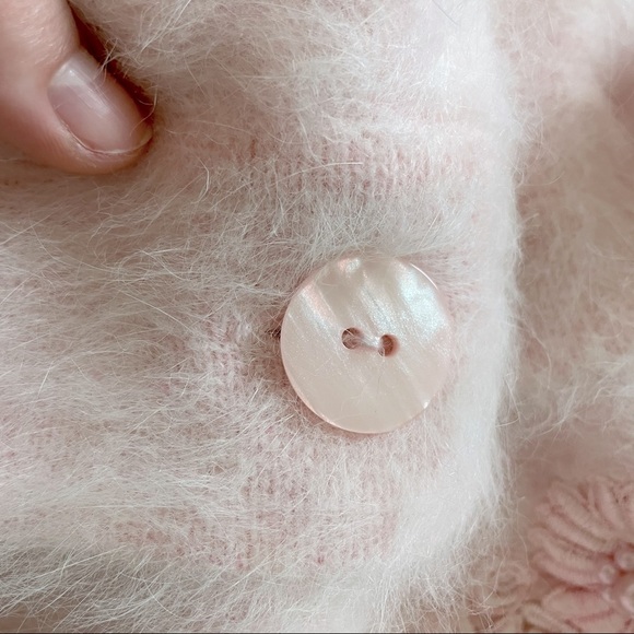 Vintage Angora Hair Knit Oversized Eyelash Jacket - Picture 11 of 16